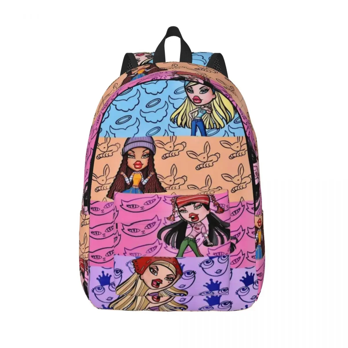 Bratz Artworks Funny Backpack High College School Student Bookbag Shoulder Bag Fit Teens Daypack for Outdoor Travel Hiking