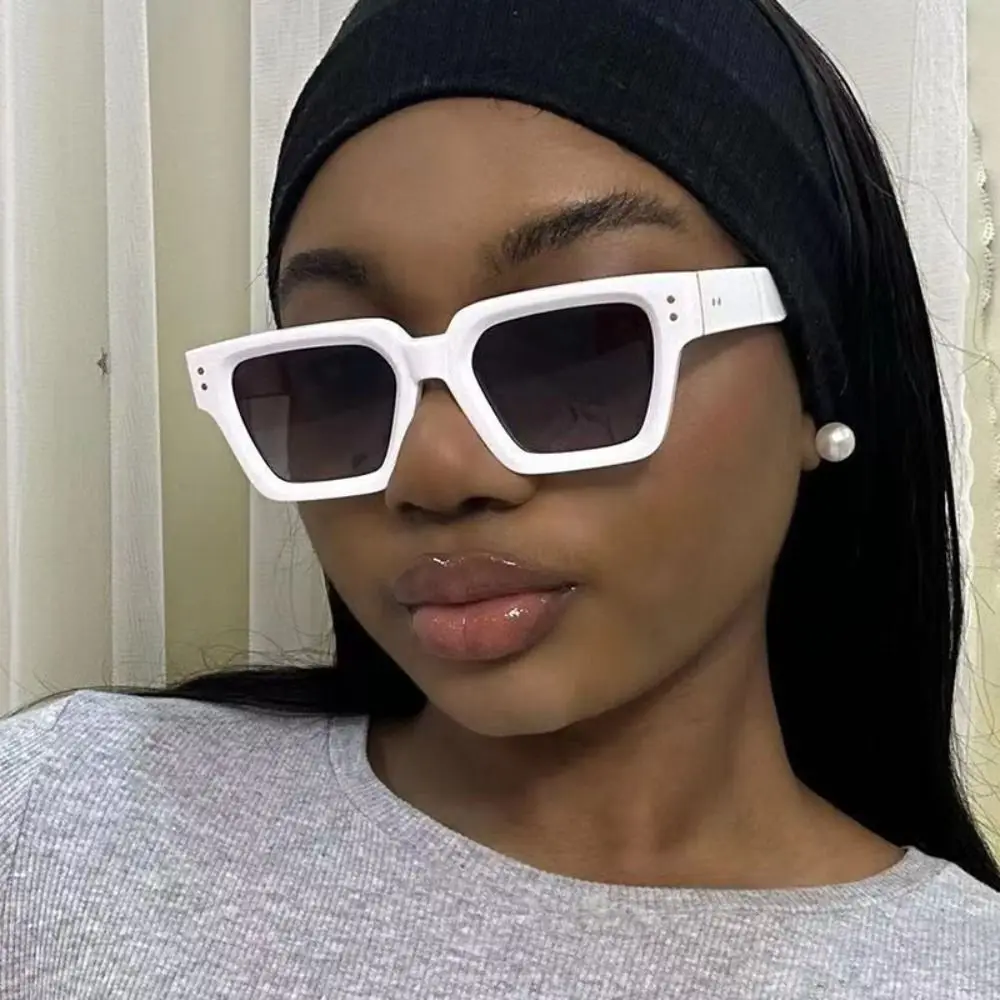 

Irregular Square Frame Sunglasses Rice Nail UV400 Multicolor Lenses Eyewear Leopard Print Lightweight UV400 Sun Glasses Cycling