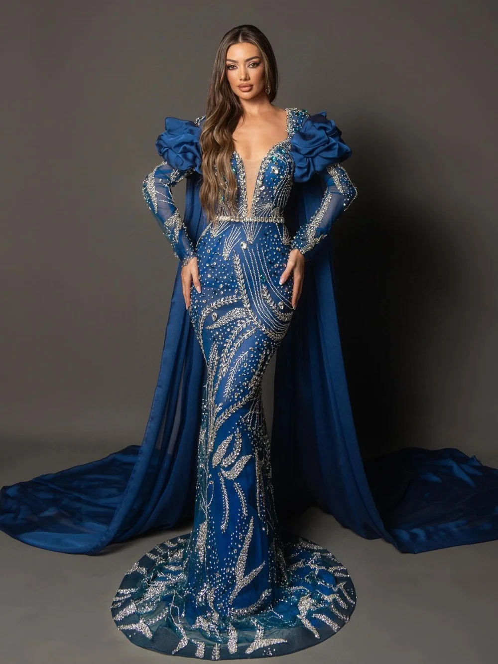 그레이스프롬 트렌디 블랙-골드 이브닝 드레스 2026 장식 패턴 카펫 가운 패셔너블한 A라인 플로어-길이 파티 가운