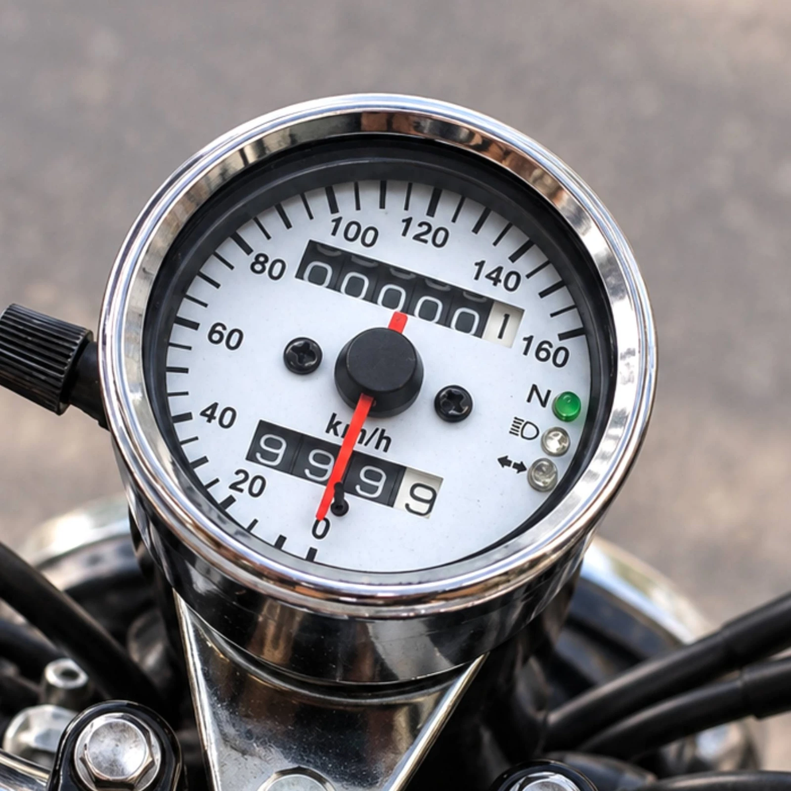 Gauge 160 km/h Speedometer with Odometer Display Motorcycle Speedometer Universal for Retro-Style Motorcycles