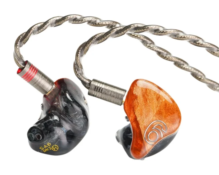 DUNU SA6 MKII / MK2 6BA In-Ear monitos IEMs 6 Balance Armature Drivers Earphones 2 Tuning Switch Solid Wooden Covers Headphone