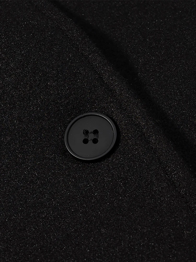 النمط الأوروبي أزياء المرأة الجديدة مزاجه تنوعا بسيط الوقوف طوق معطف صوفي قصير فضفاض