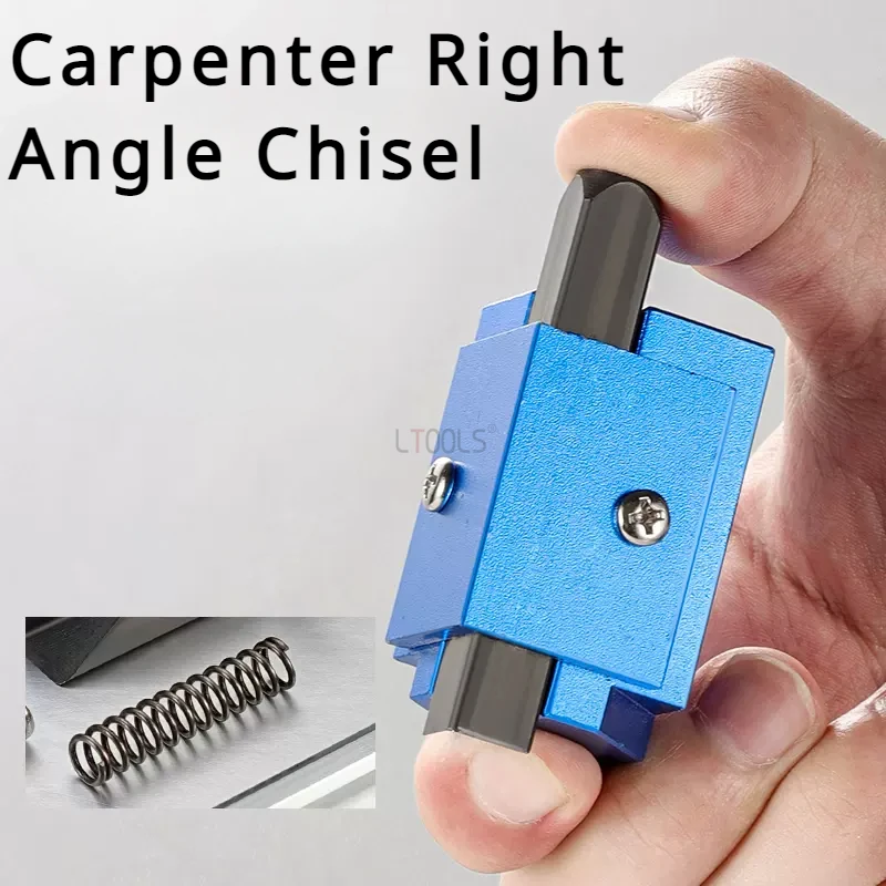 

Household Carpenter Right Angle Chisel Tools Embedded Hinge Groove Carbon Steel Hammering Woodworking Hand Tools Square Chisel