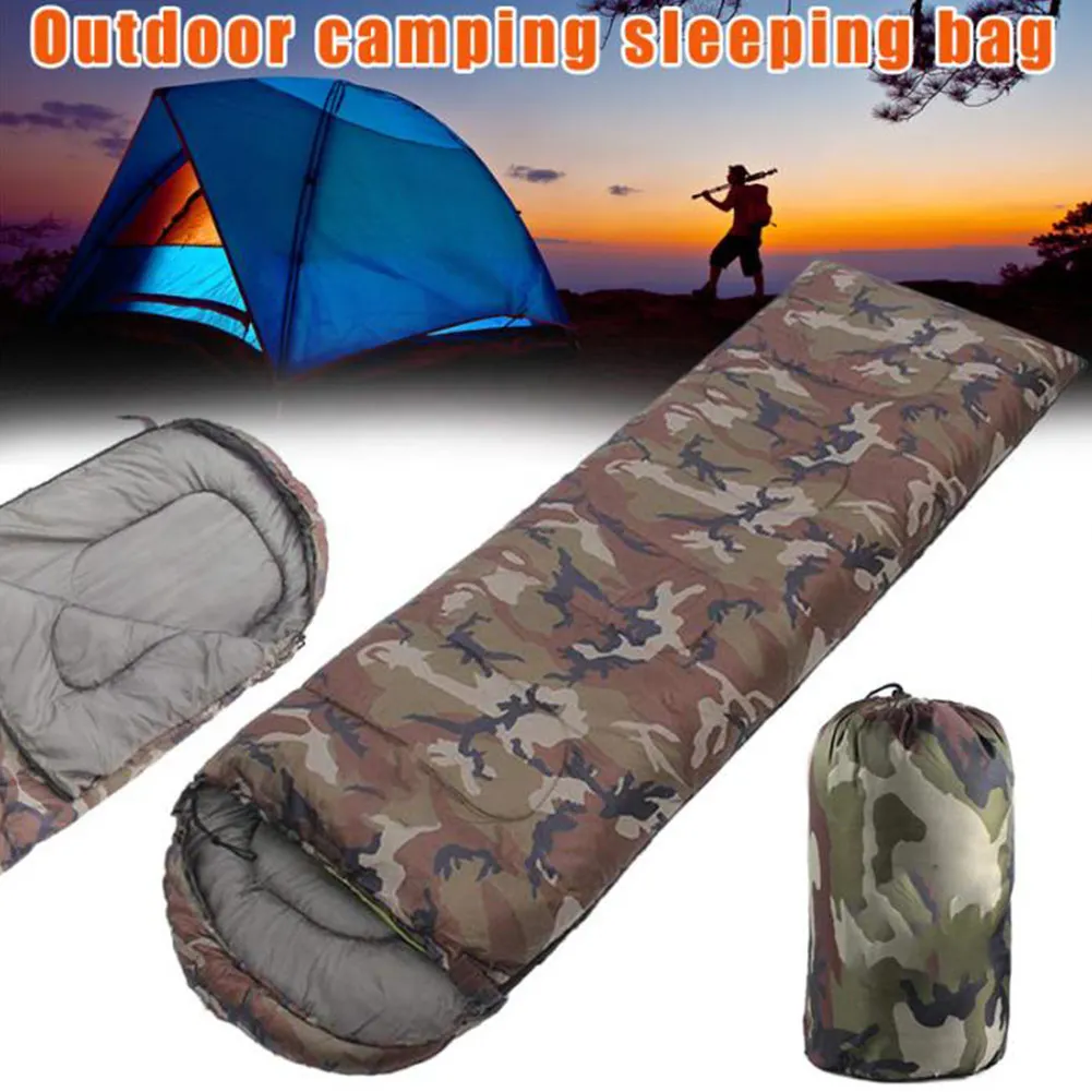 

Outdoor Sleeping Bag Camouflage Leisure Camping Lunch Break Surival Kit Adult Sleeping Bag Envelope Style Lazy Bag