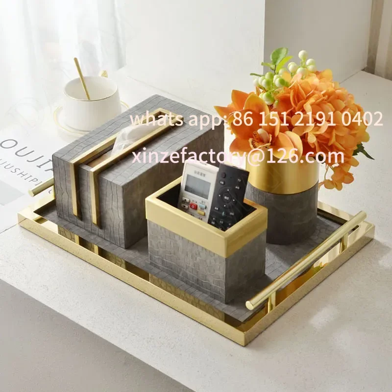 

Customizable Tissue Box Modern Desktop Pumping Boxes Texture Bedroom Tissues Organizer Creative Home Decoration