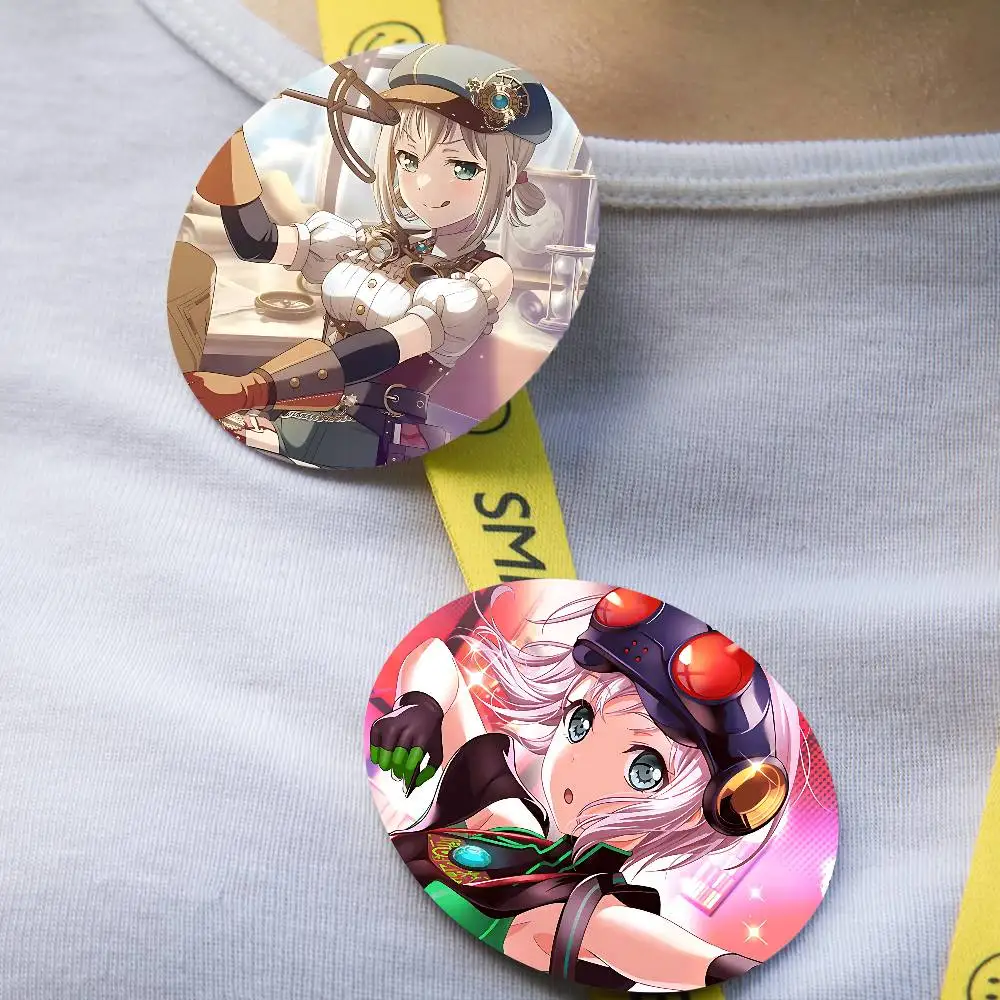 أنيمي M-Moca Aoba شارات الإبداعية صفيح لينة زر دبابيس الحيوان أيقونة بروش التلبيب على ظهره شارة S