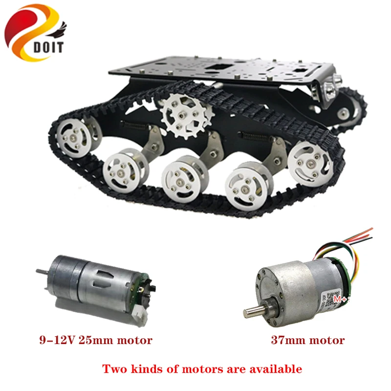 Kit de châssis de réservoir de Robot intelligent en métal TS300, charge de 8KG, système d'absorption des chocs indépendant, moteur à couple élevé, jouet éducatif à monter soi-même