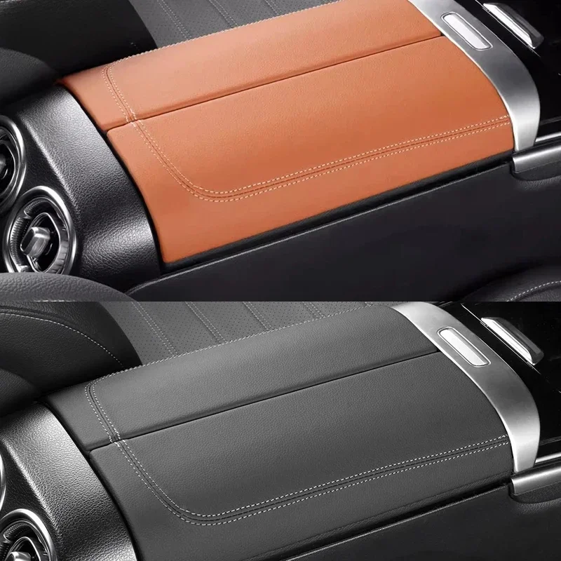 

For Mercedes Benz C CLE GLC Class W206 X254 Center Armrest Box Console Box Storage Box Leather Trim Cover Interior Acccessories