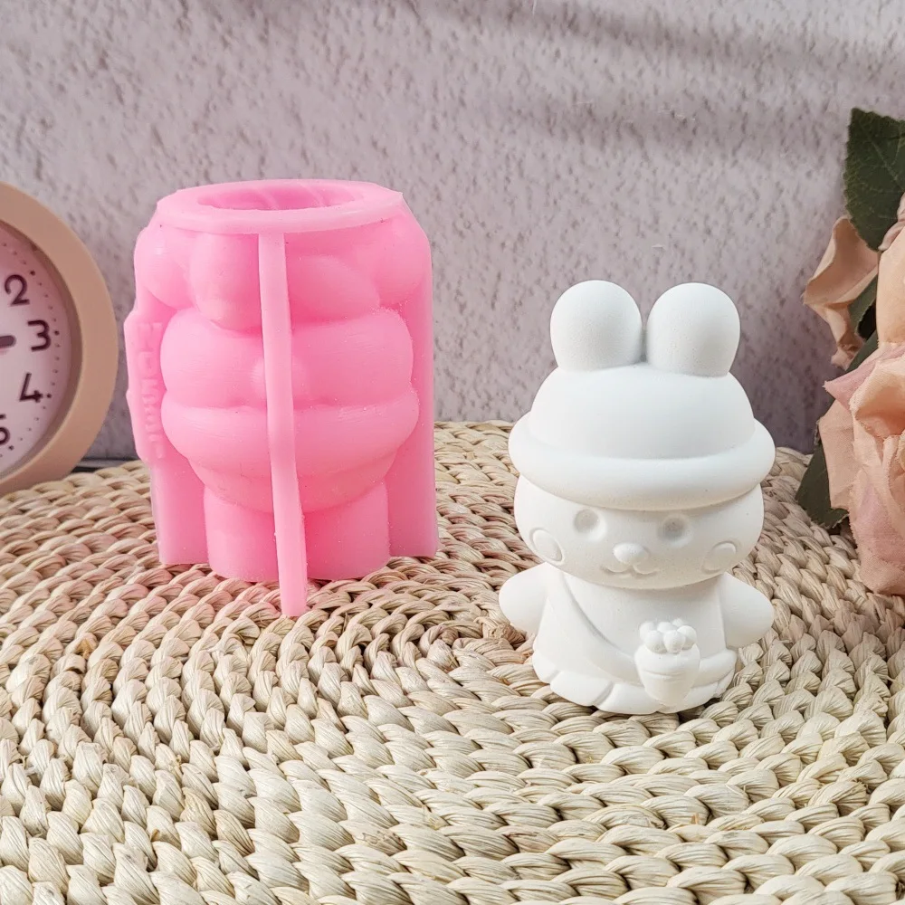 

Редис Кролик Гипсовый Орнамент Форма Для Свечей Силиконовая Форма Для Свечей Шоколадный Торт Изготовление Помадки DIY Мыло Пластырь Смола Ремесла Формы