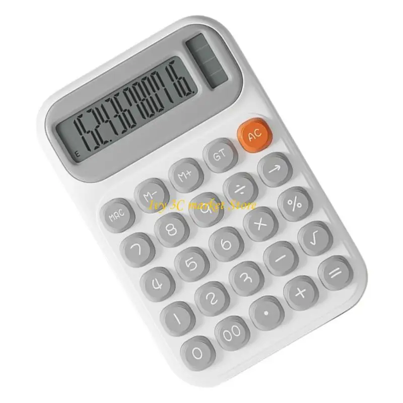 D7YC Finance Tool Calculator Ergonomic Keys Solar Battery for Accurate Calculations