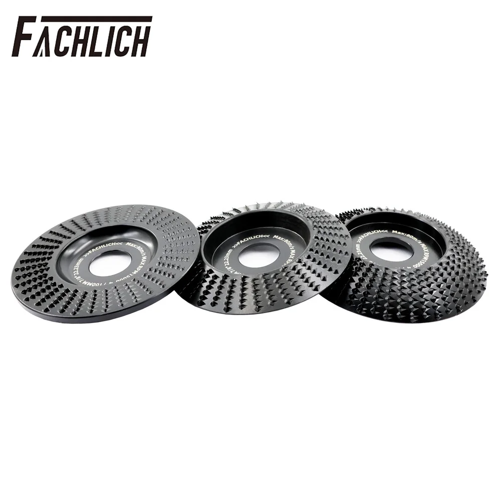 Imagem -02 - Fachlich Madeira Moagem Roda Cup Milling Disc Carving Perfil Plain Bevel Bowl Ferramenta Abrasiva Angle Grinder 1pc