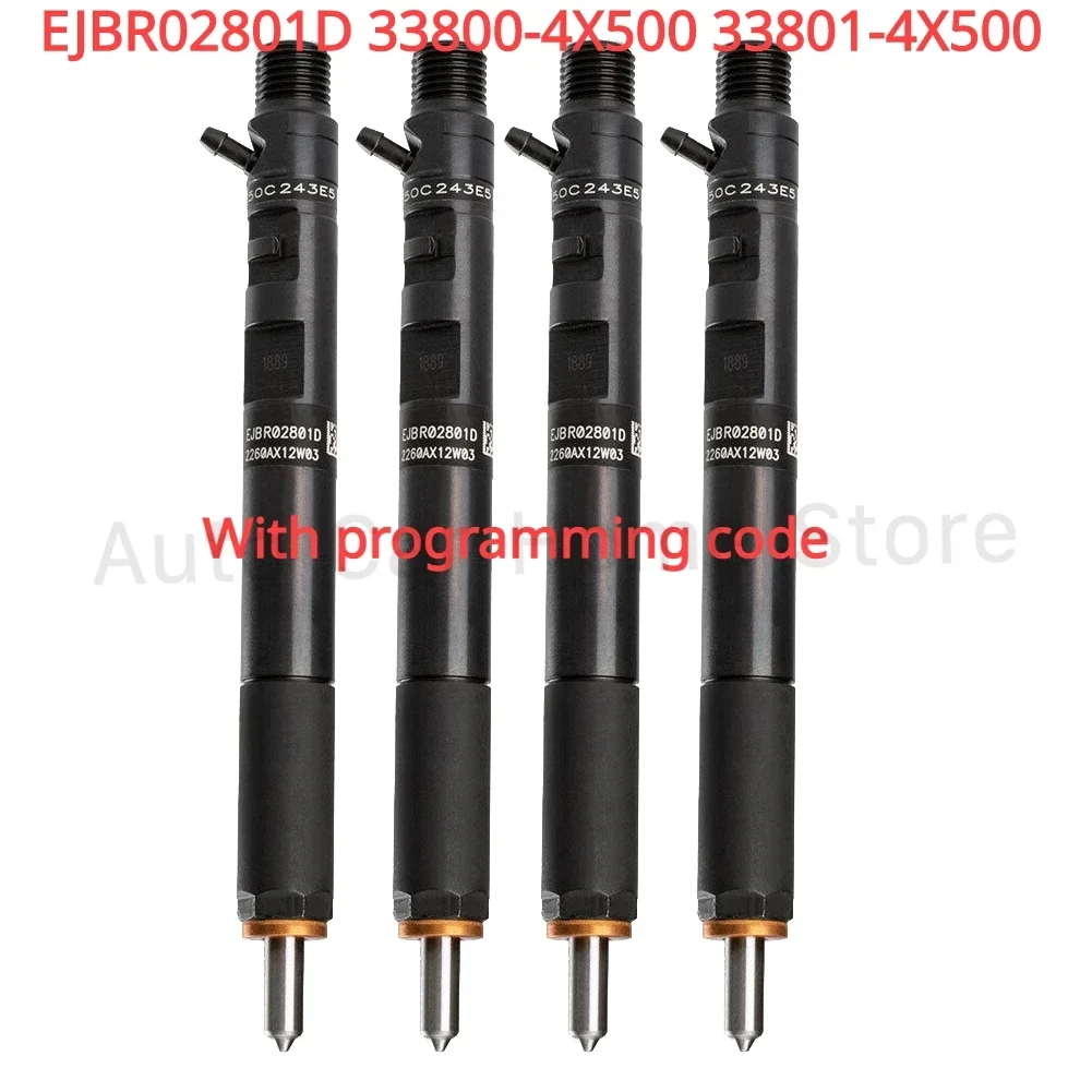 

4PCS EJBR02801D EJBR02301Z 33800-4X500 New Diesel Fuel Injector For Hyundai Terracan KIA Carnival Sedona 2.9L CRDI