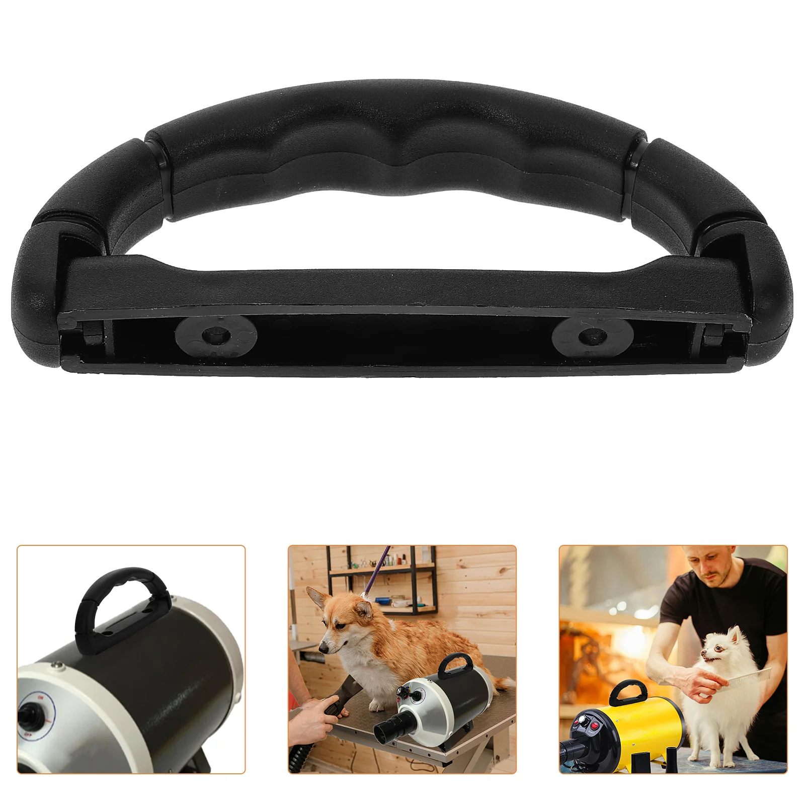 

4 Pcs Dog Blower Dryer Handle Replacement Parts Plastic Grip Accessories for Pet Cat Blow Dryers Dog Grooming Tools