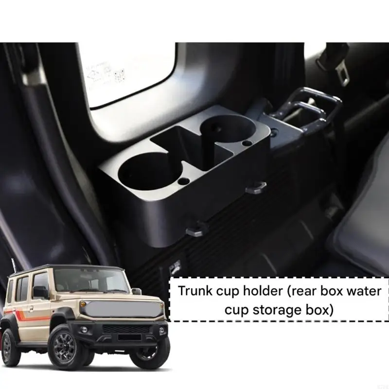 M76E Tassenablage hinteren Bereich für Jimny JC74 mit ABS-Gehäuse und Platz für den Mülleimer – Detail 3