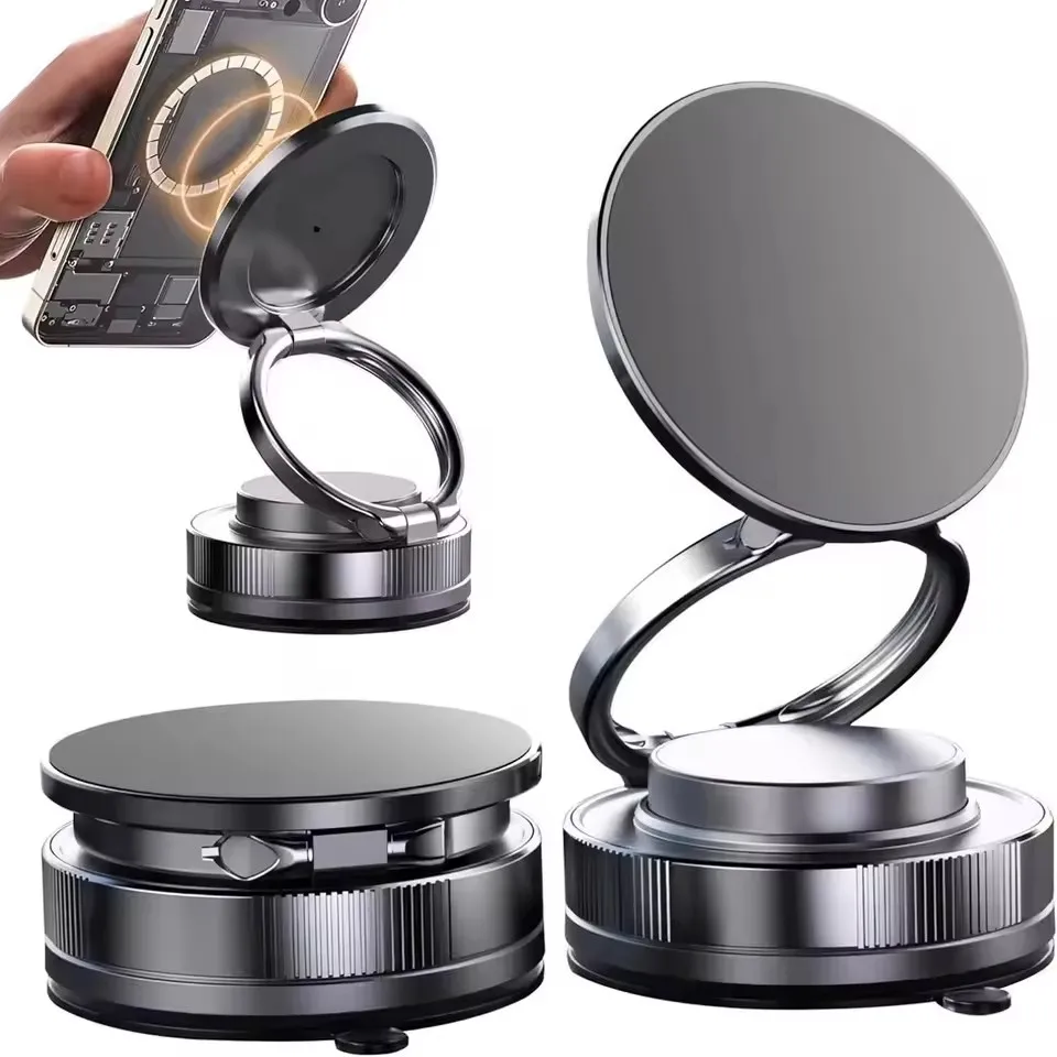 

Folding Strong Magnet Magnetic Phone Holder 360 ° Rotation Desk Car Vacuum Suction Windshield Dashboard Mobile Phone Holder Adsorption