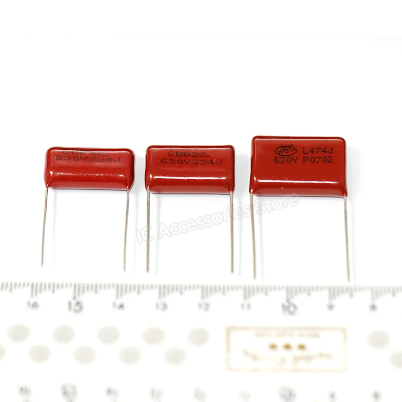 

10pcs CBB22 capacitor 630V 224/334/474J 5% 220/330/470NF 15mm/20mm foot pitch Brand new original