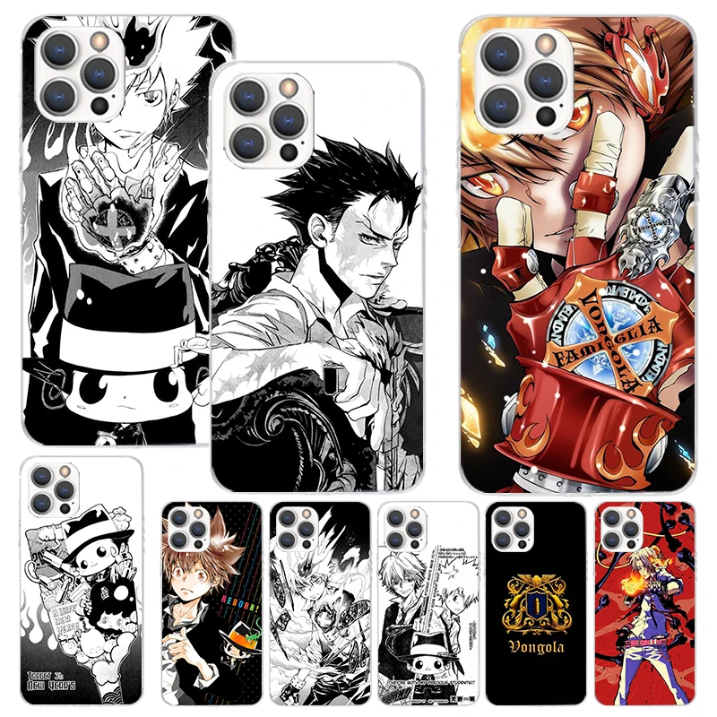 Katekyo Hitman Reborn Phone Case For Apple iPhone 16 15 14 13 12 11 Pro Max Mini XS XR X 7 Plus 8 + SE Soft Silicone Print Shell