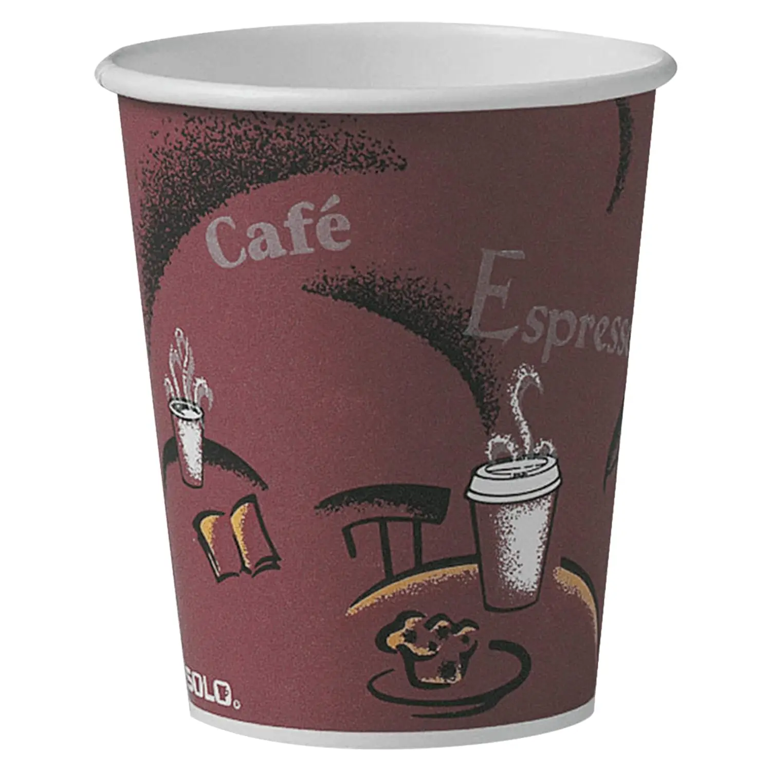 

OF10BI-0041 10 oz Bistro SSP Paper Hot Cup (Case of 300)
