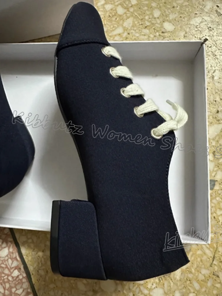 

Ballet Pump Suede Lace-Up Solid Color Square Toe Chunky Heel Fashion Elegant Concise Sexy Novelty Luxury Women Party Dress Shoes