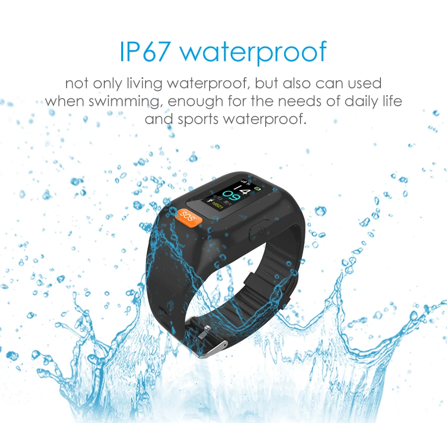 TJXL-Wonlex 2021 Smartwatch GPS Tracker Smart Watch Blood Pressure Heart Rate Monitor SOS Elderly Watch GPS