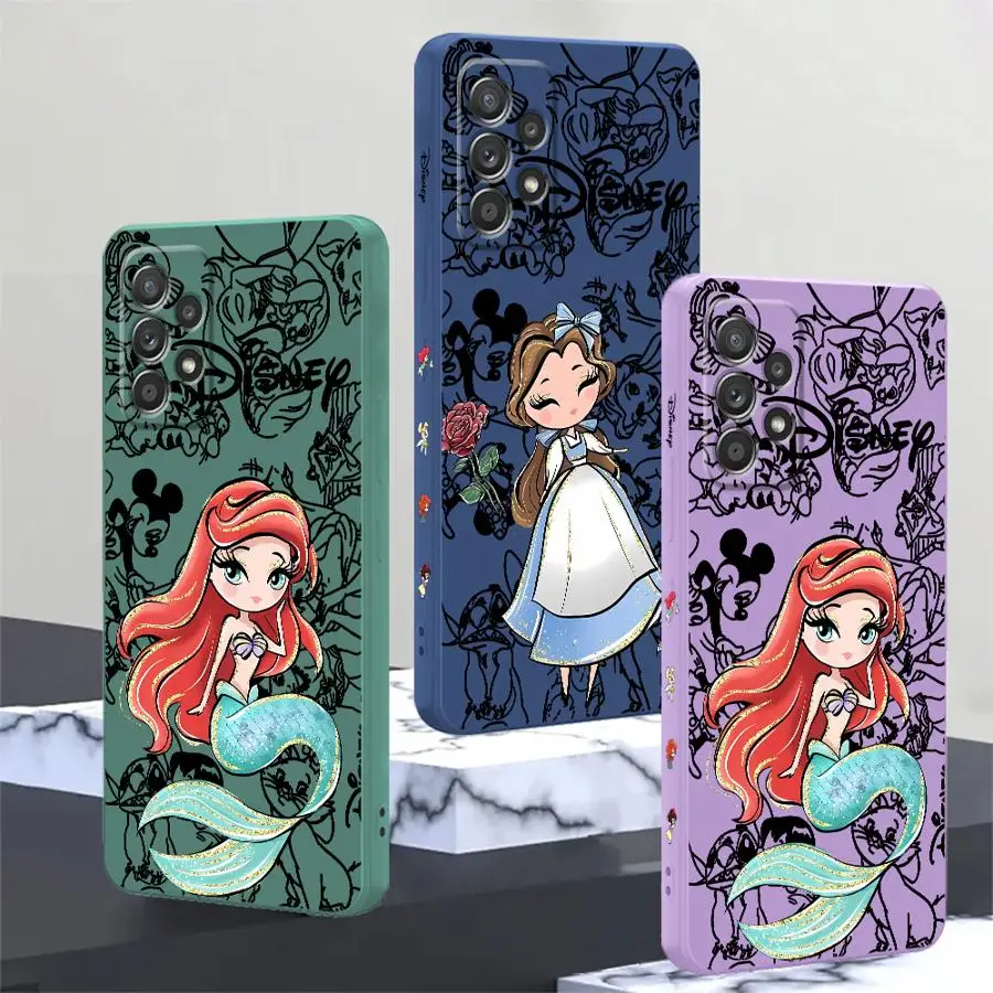 Disney Princess Phone Case for Xiaomi Redmi 10 10C 10A 12 12C 13C 8 9 9A 9C 9T K40 Pro K60 Ultra A1 A2 Soft Cover