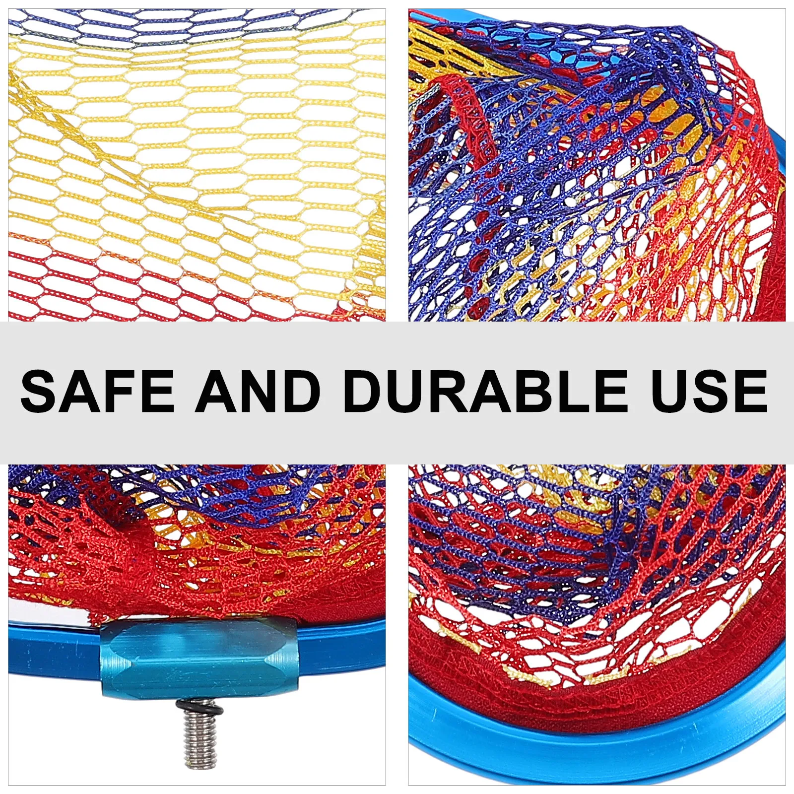 

Aluminum Alloy Fishing Net Head Gentle Mesh Protects Fish Skin Ideal for Catch and Release in Fresh Salt Water