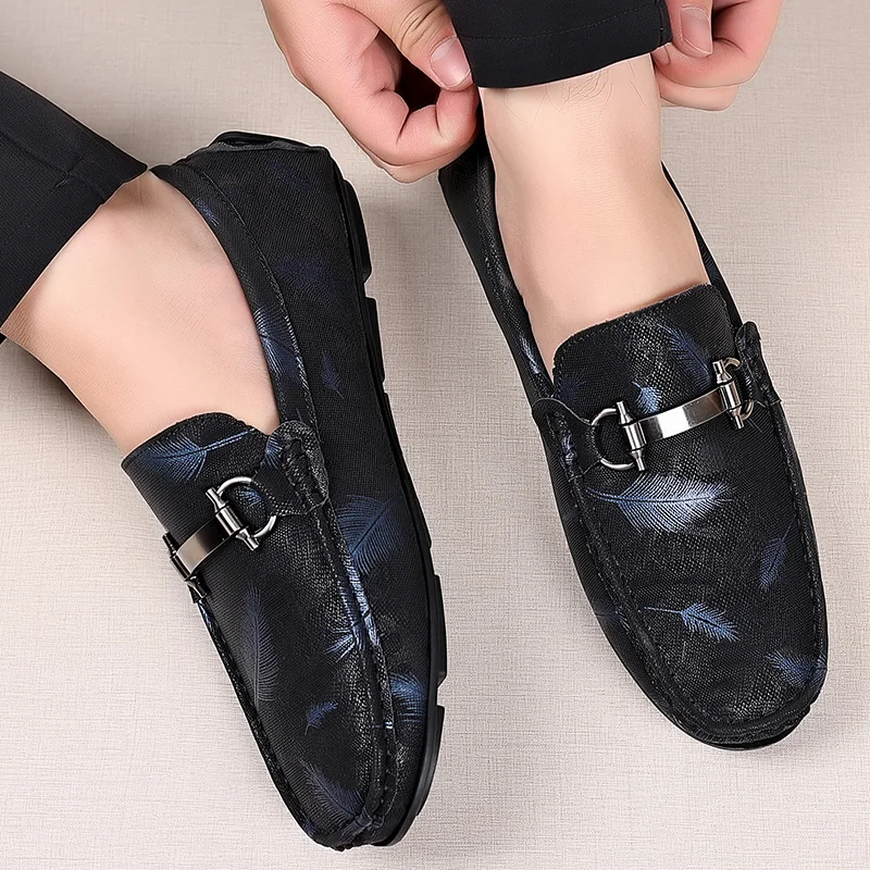 Maedef Heren Loafers 2024 Mode Casual Leren Schoenen Hoge Kwaliteit Heren Klassieke Mocassins Comfortabel Buiten Rijden Flats