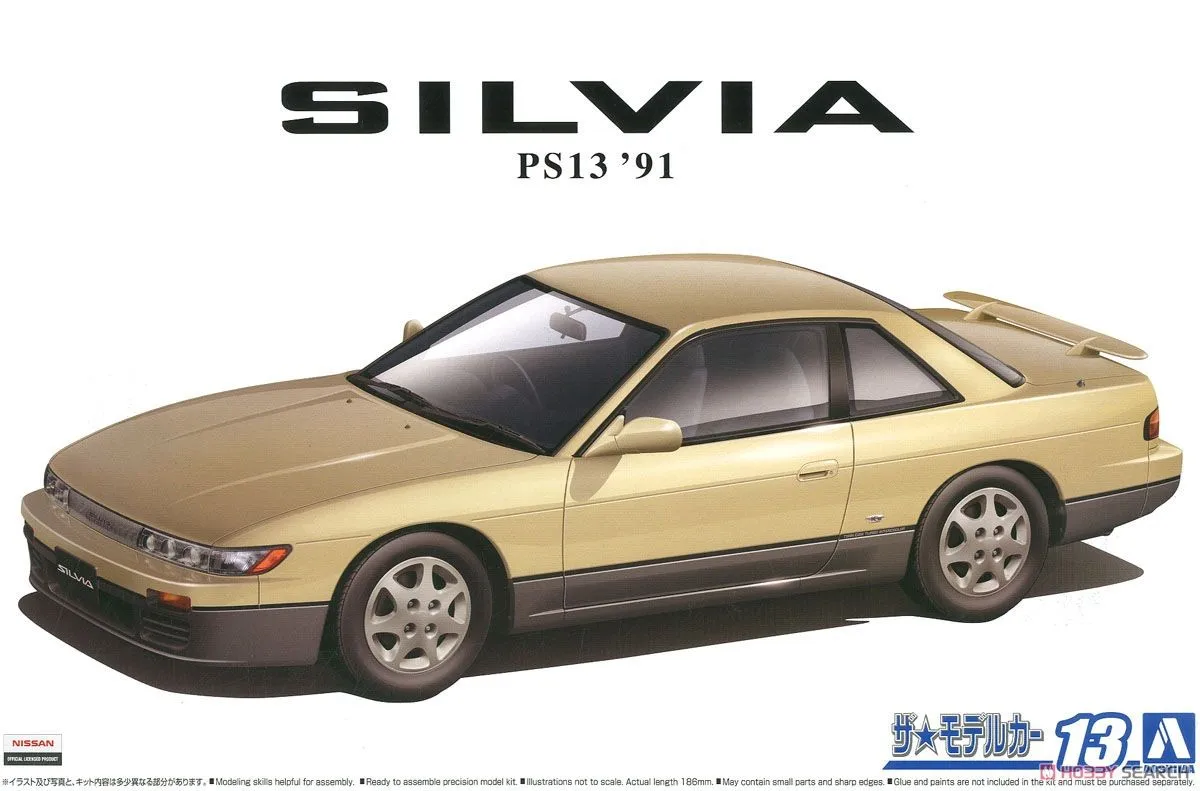 

Aoshima 05791 Static Assembled Car Model 1/24 Scale For Nissan PS13 SILVIA K's Dia-Package 1991 Car Model Kit