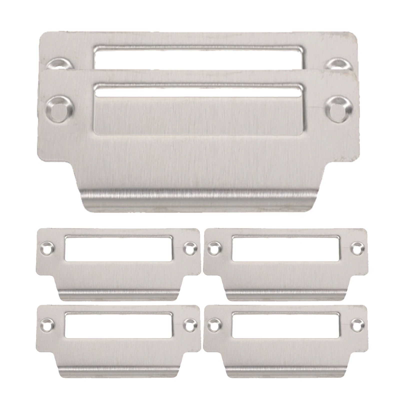 

6pcs Strike Plate Stainless Steel Garage Door Reinforcement Cover Plate Easy Install Screws Durable Replacement For Broken Locks