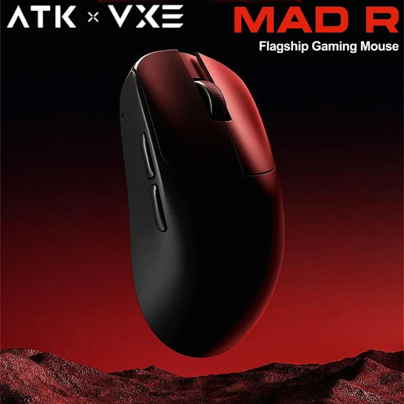 

ATK VXE MAD R/R MAJOR E-sports Gaming Mouse, Dual-Mode 42g Ultra-lightweight Mouse, 8K receiver Ultra-low latency PAW 3395/3390