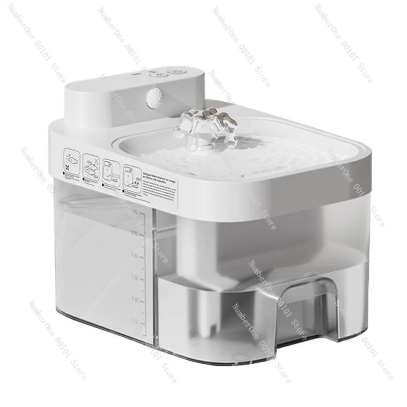 Pet Water Dispenser No Power Required Constant Flow Cat Water Fountain Clean Separation Drinking Device