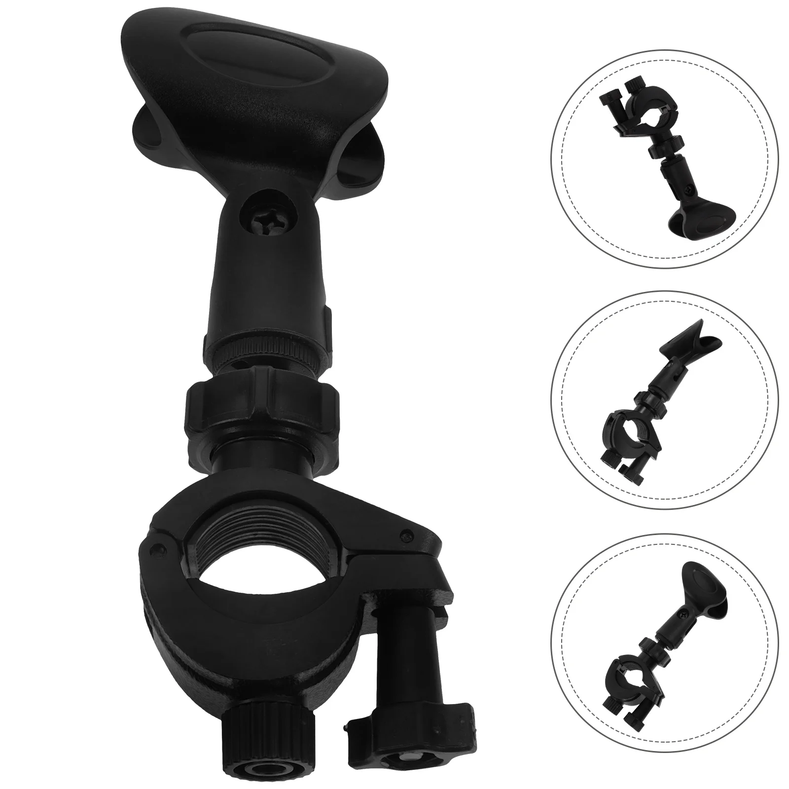 Microphone Extension Clip Cell Tripod Stand Rotation Clips for Handheld Microphones Drum Clamps Holder Plastic Stands