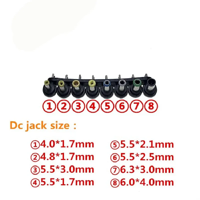 محول طاقة عالمي قابل للتعديل للكمبيوتر المحمول 12 ~ 24 فولت، 96 وات مع 8 منافذ شاحن متعدد الوظائف