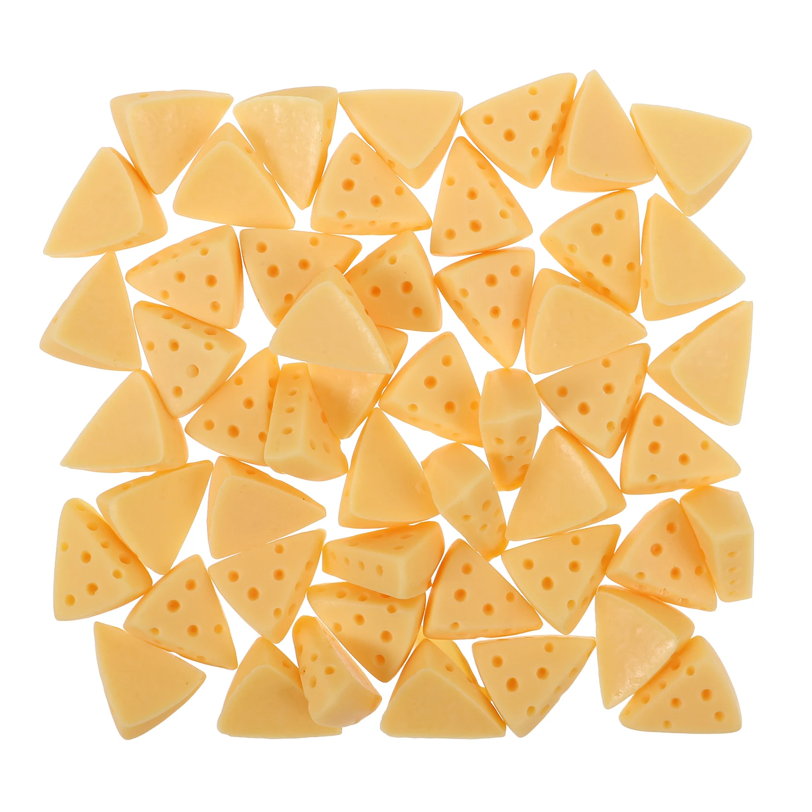 

50 Pcs Decor Simulated Cheesecake Accessories Decorate Mini Jewelry Decorations