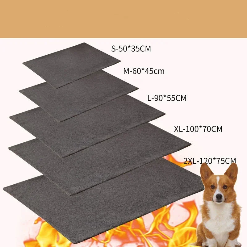 Pet Spontaneous Heating Sleeping Mats Winter Warm Dog Bed Detachable Puppy Kitten Bed for Small Large Dogs Mats Pet Accessories