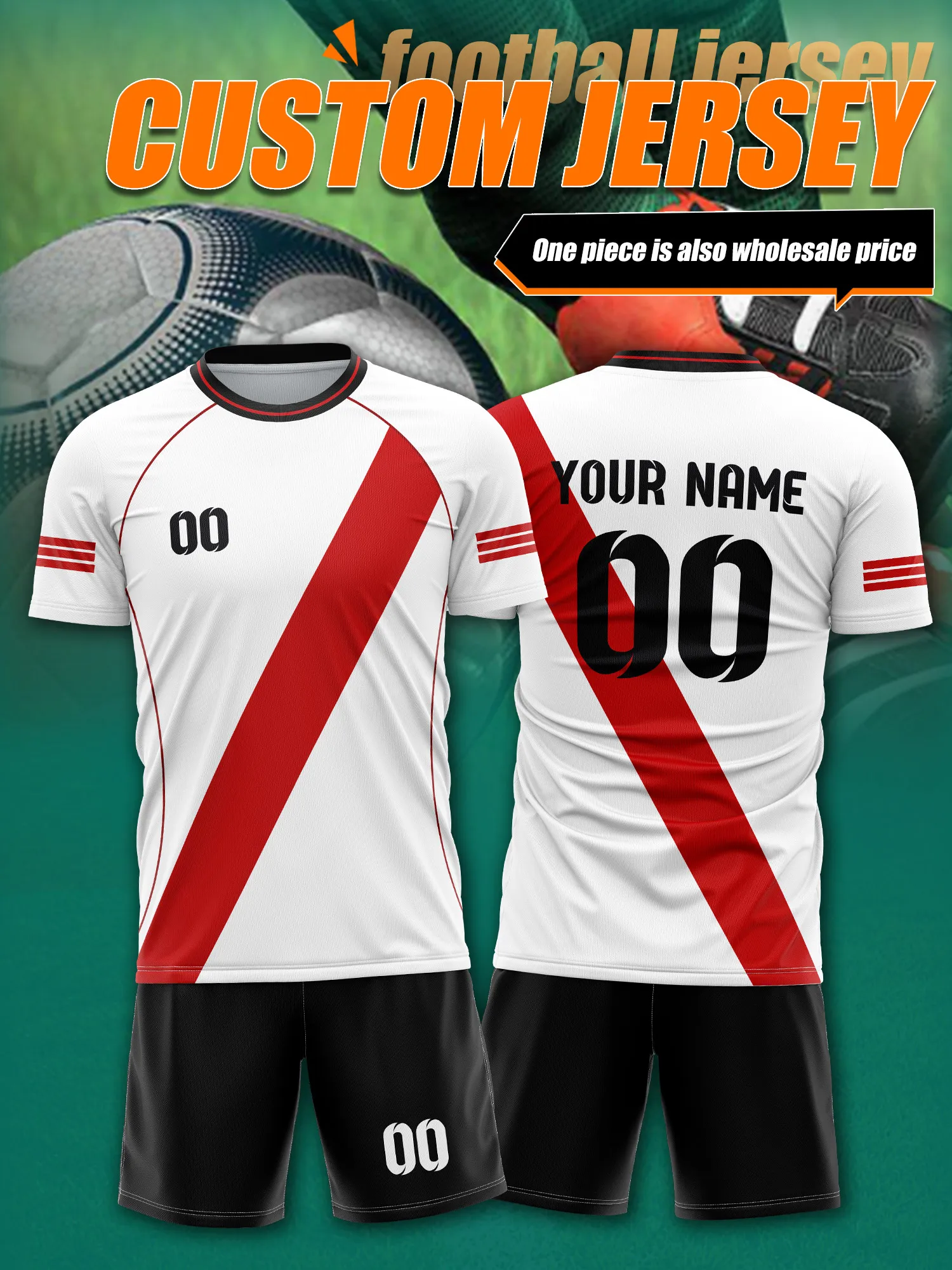 

Футбольная форма с индивидуальным изображением, номером и именем, комплект для ночных тренировок, светоотражающий значок, безопасная экипировка для тренировок в условиях низкой освещенности