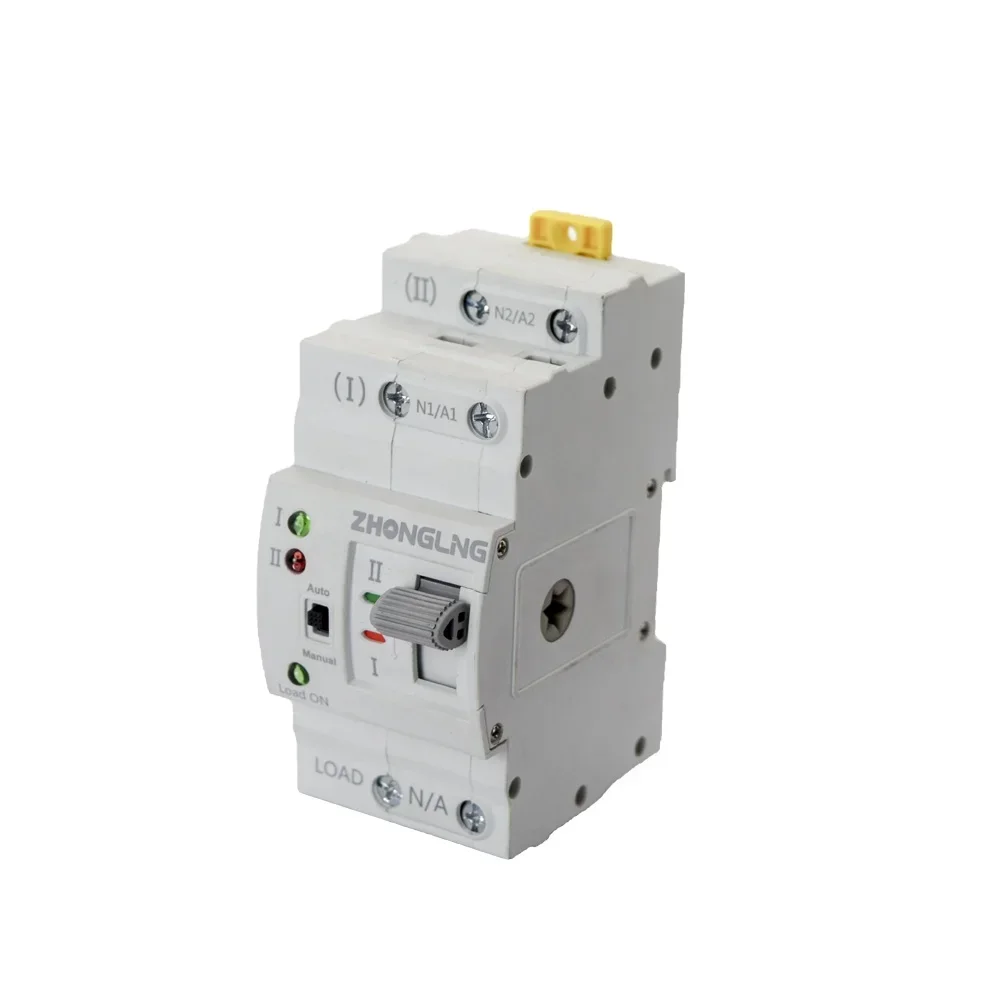 Zhongling dual power supply ATS conversion switch 32A to 100A, 2-pole small automatic switch 63A G2R-63, 2-P for the generator p