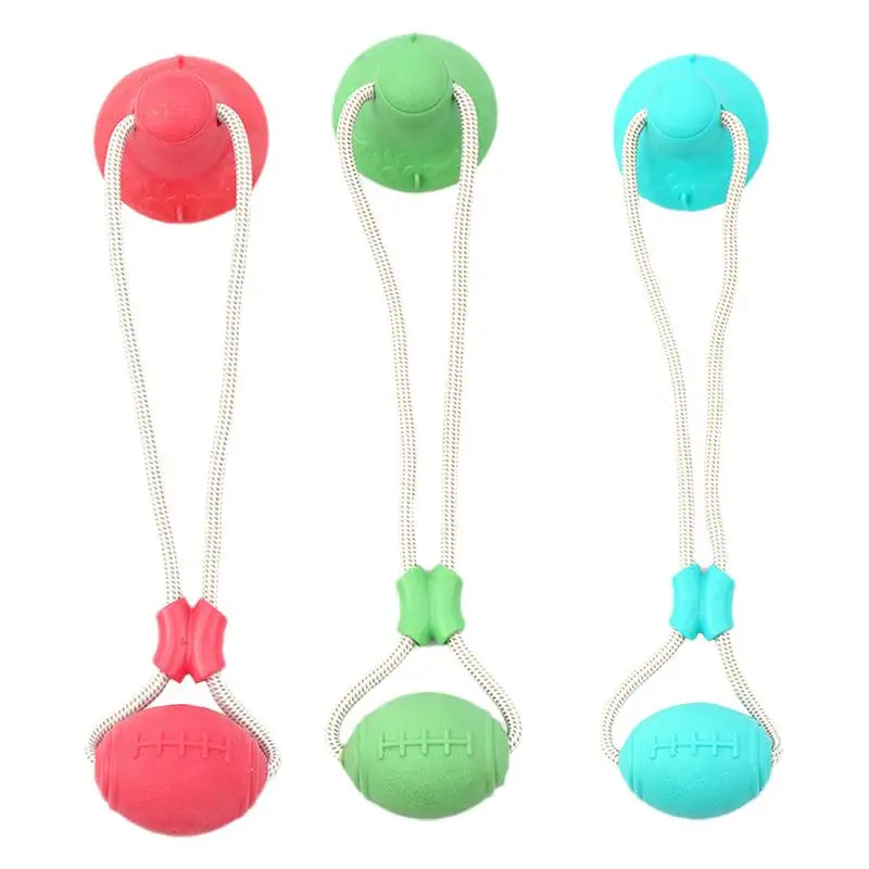 Dogs Suction Tug Toy Pet Tug Toys Puppy Chewing Teething Chew Toy Pet Training Anti Biting Rope Toys Dog Boredom Games