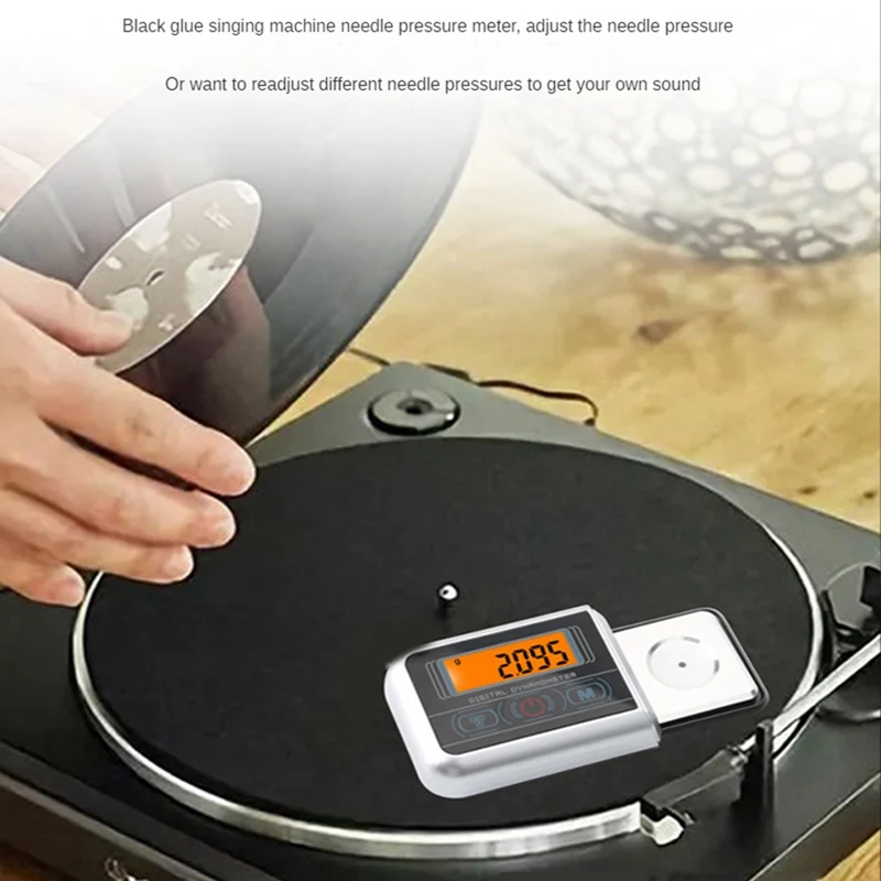 A50I 100G/0.005 Mini Digital Turntable Stylus Force Scale Gauge LED Arm Load Meter Portable Digital Scales Jewelry Scale