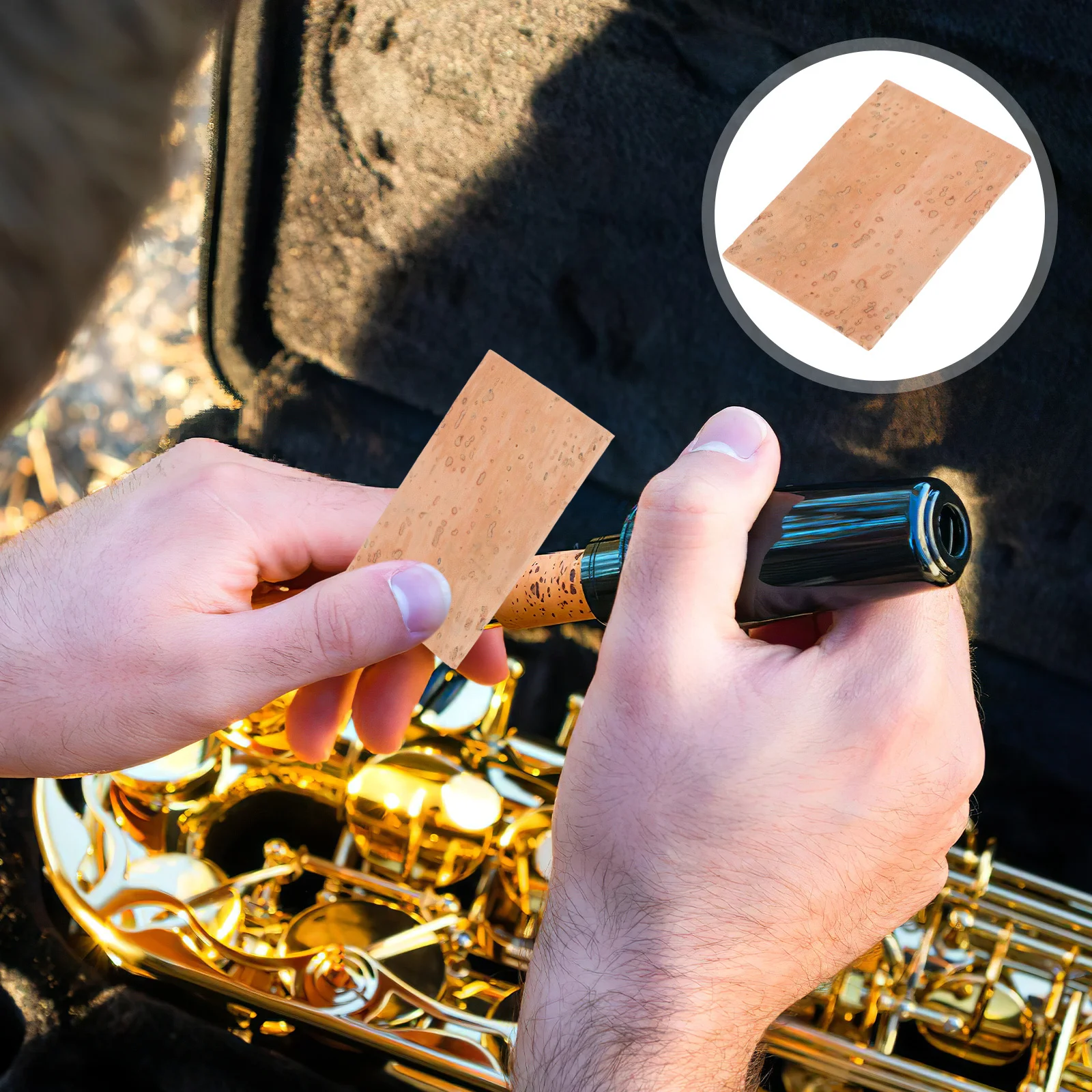 10 قطعة ورقة الفلين للرقبة الساكسفون قسط الخشب استبدال مثالية ل سوبرانو ألتو تينور ساكس إصلاح الكلارينيت الرقبة الفلين #1
