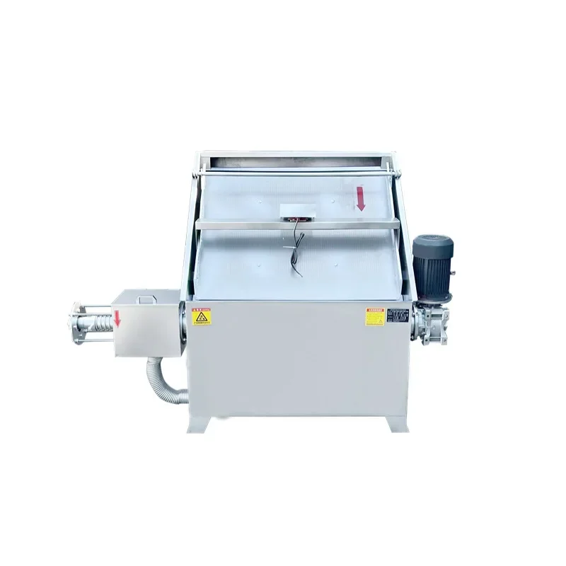 

Oblique sieve dry and wet solid-liquid separator