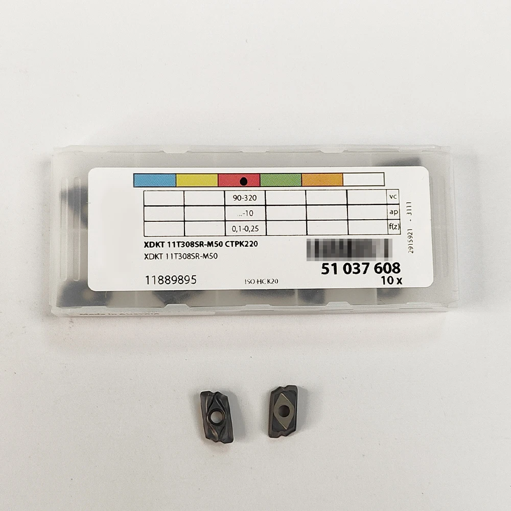 HUAZHICHUN XDKT 11T308SR-M50 CTPK220 Carbide Inserts Milling Cutter Tool