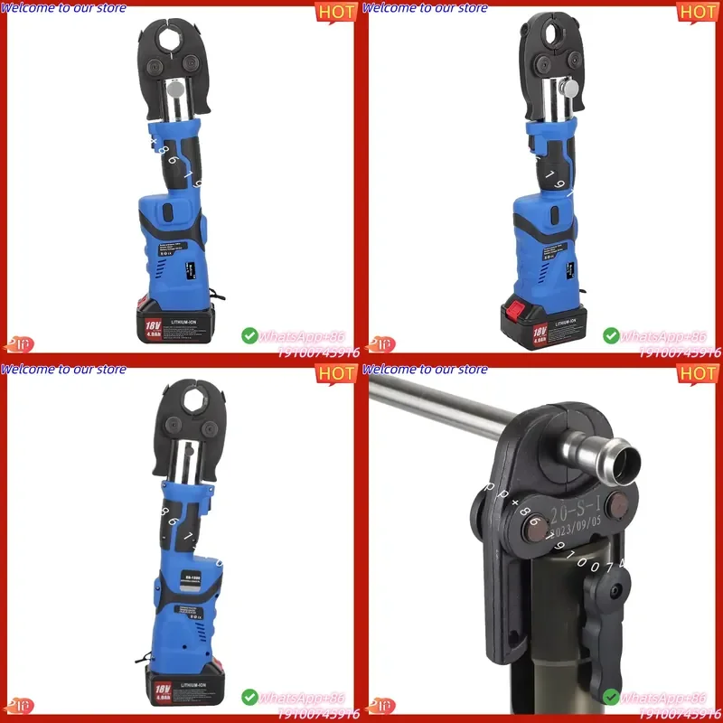 CE Certificate ES-1525 Battery Powered Hydraulic Pipe Crimping Tools Cordless Electric Pipe Tool