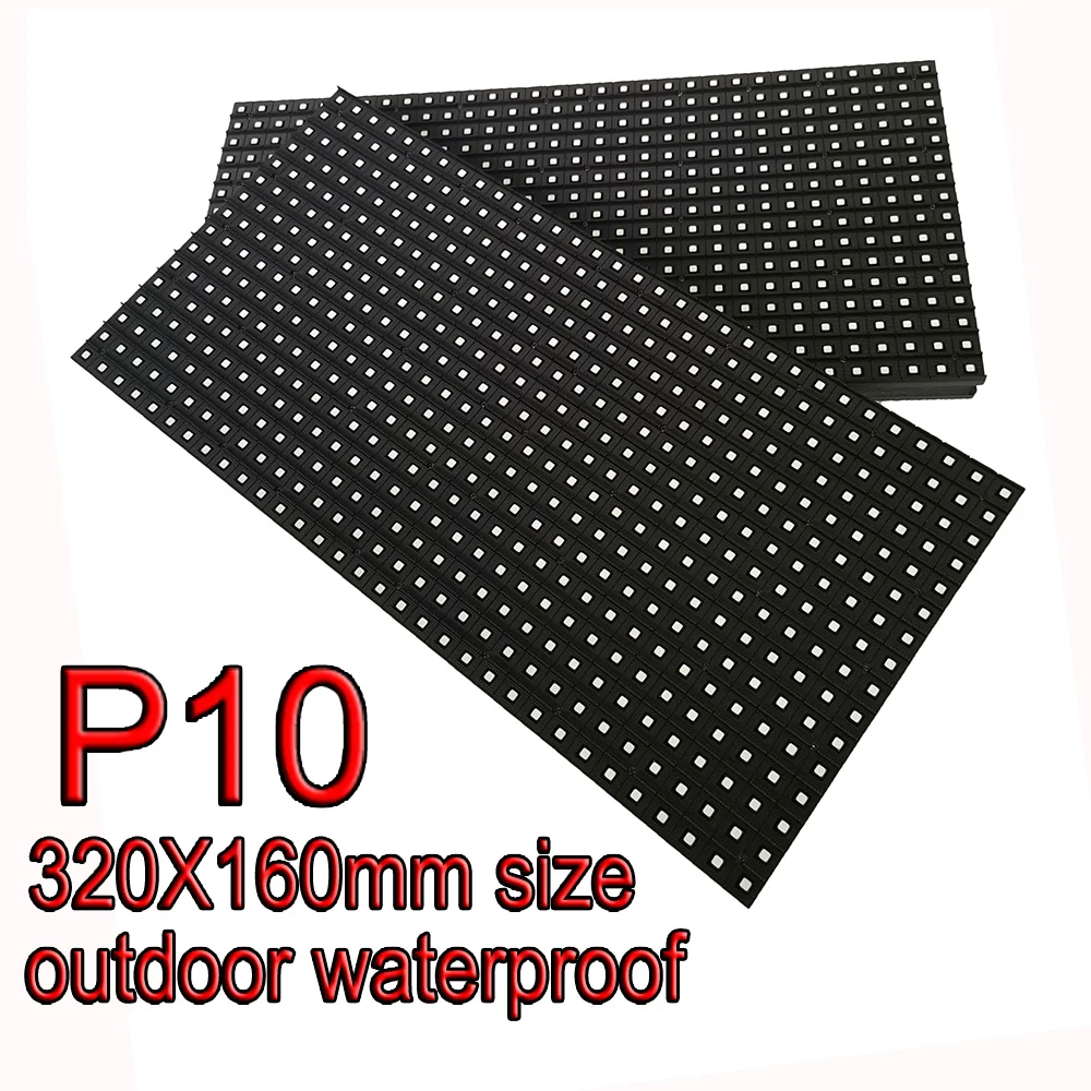 P10 Full Color LED Display Screen Panel 320X160mm Size Outdoor Waterproof LED Logo Shenzhen Factory Free Delivery By Ali Express