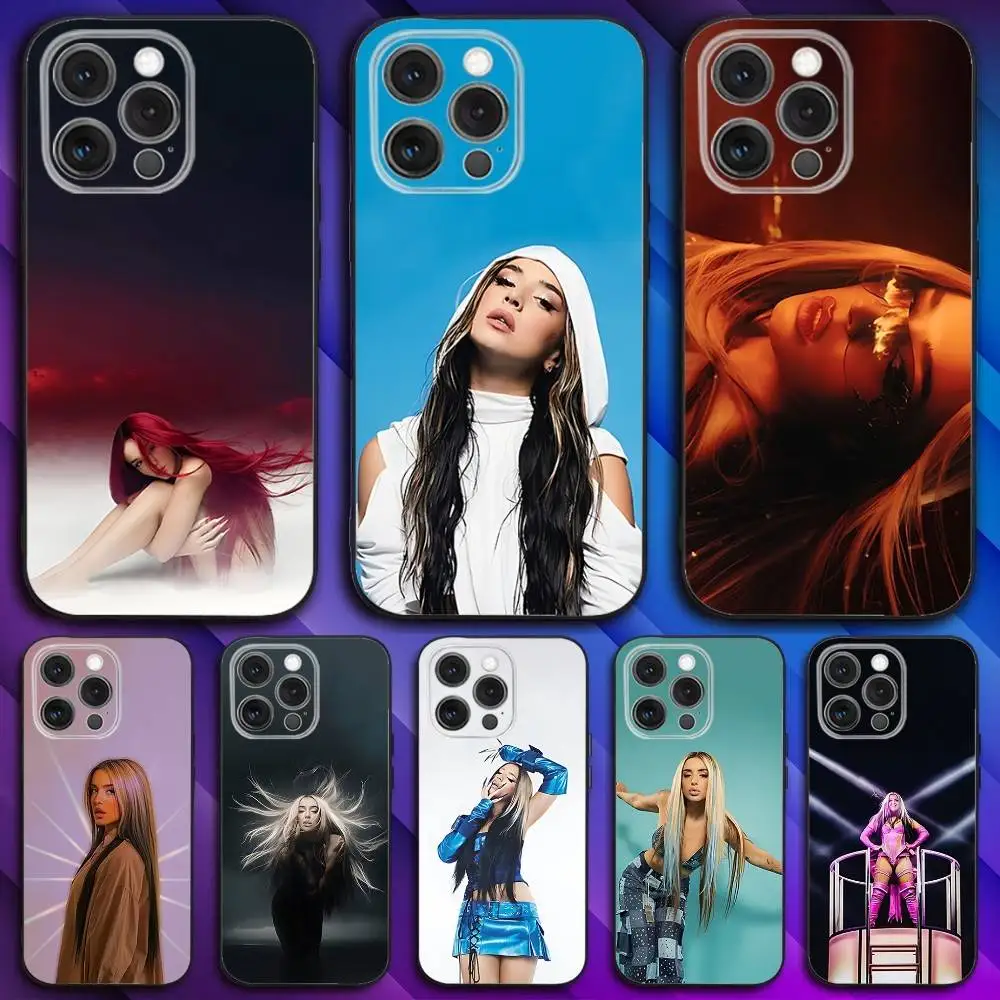 

L-Lola Singer Indigo Phone Case For iPhone 17,16,15,14,13,12,11,Pro,Max,Plus,X,XS,SE4,E,Mini,Soft Black Case
