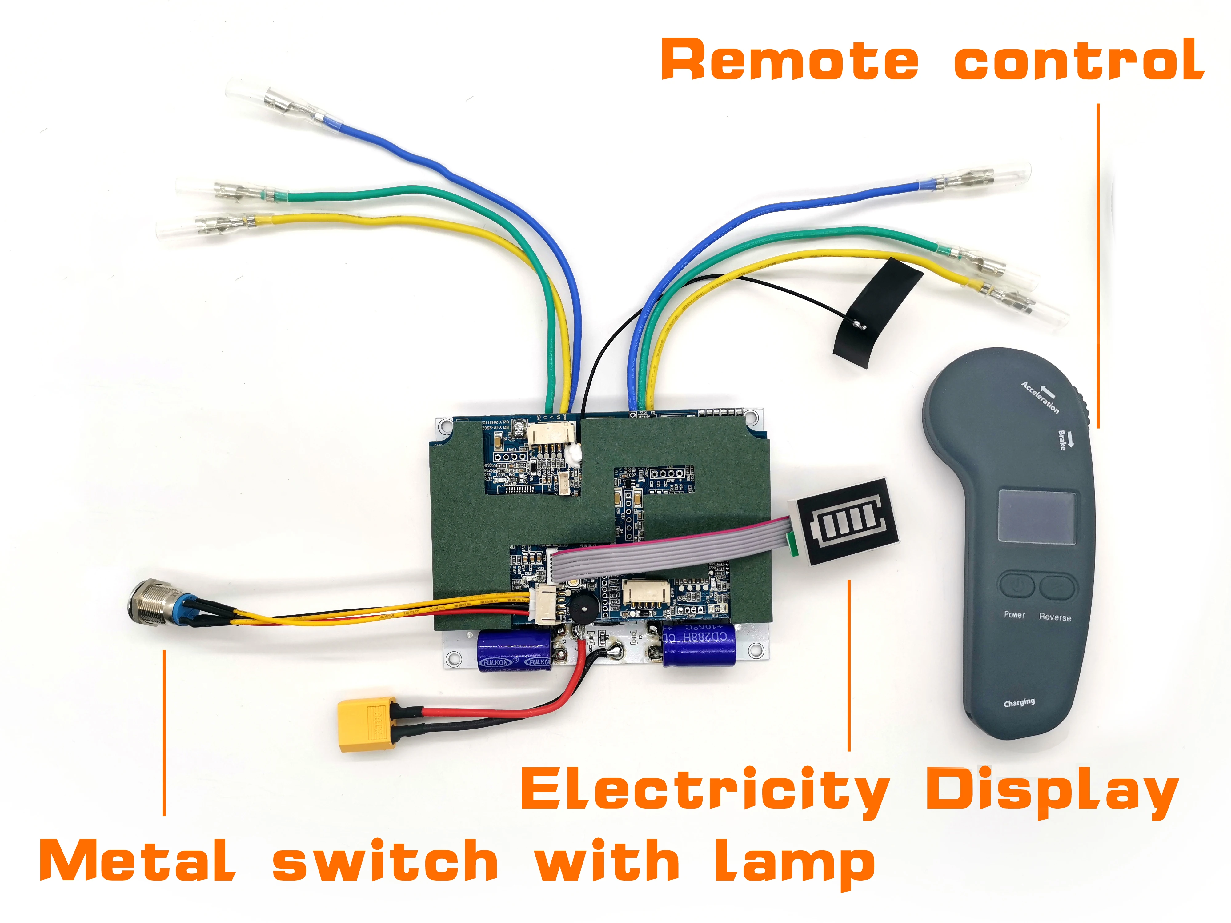 Scooter elettrico ESC telecomando 36V Dual Belt Hub Drive Motor Control ESC Skateboard Longboard ESK8 Speed Controller Set