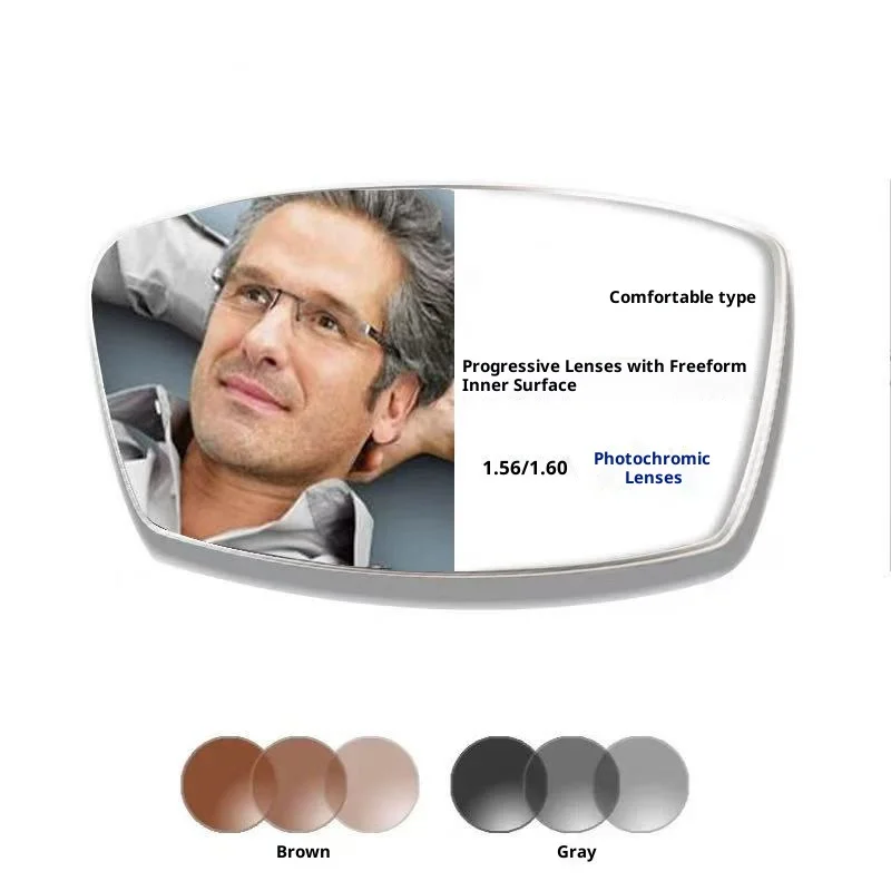 

1,56 1,61 1,67 1,74 антибликовые противоскользящие HD медицинские оптические фотохромные прогрессивные мультифокальные линзы по рецепту