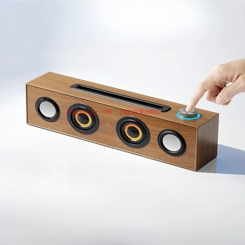 

Wooden Bluetooth Small Speaker Nostalgic Clever Stand Speaker