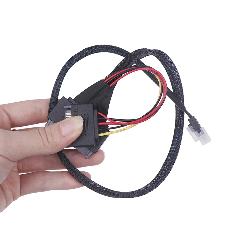 1PC DIY Accessories PCIe 4.0 SlimSAS 4i SFF-8654 To U. 2 U.3 SFF-8639 SSD Connection Cable Available In 0.5m