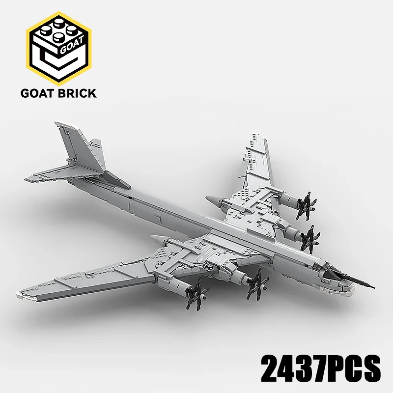 

Moc Building Blocks Tupolev TU-95 Bear Technology Modular Bricks Model Gifts Christmas Toys DIY Sets Assembly